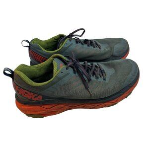 Hoka One One Challenger ATR 5 Hiking Running Shoe Thyme/ Fiesta Mens US 11